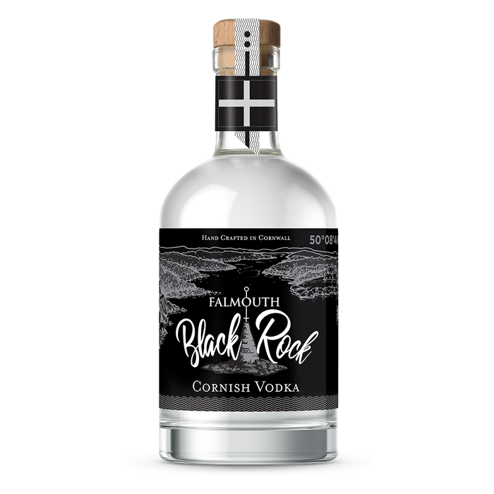 Falmouth Black Rock Cornish Vodka - 70cl