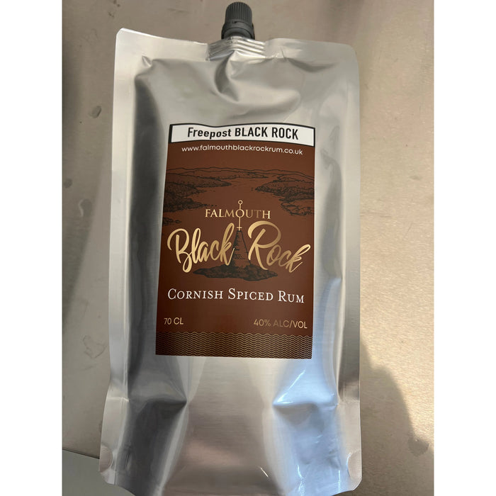Falmouth Black Rock Spiced Rum Eco Refill Pouch - 70cl