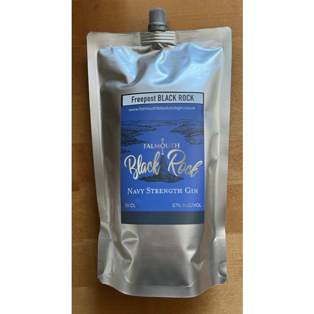 Falmouth Black Rock Navy Gin Eco Refill Pouch - 70cl