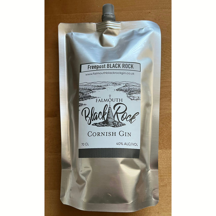 Falmouth Black Rock Classic Gin Eco Refill Pouch - 70cl